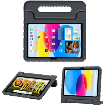 Accezz Kidsproof Backcover met handvat iPad 10 (2022) 10.9 inch - Zwart