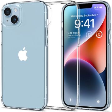 Spigen Liquid Crystal Case ‑ telefoonhoesje ‑ back cover ‑ transparant ‑ TPU ‑ geschikt voor Apple iPhone 14 Plus