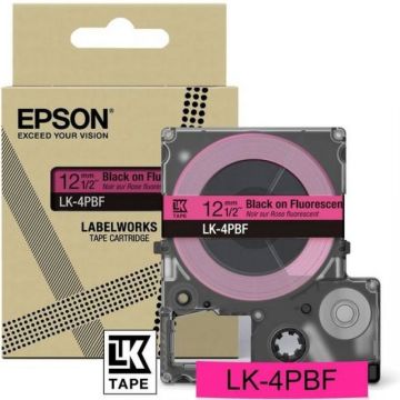 Epson LabelWorks LK-4PBF - Zwart op fluorescerend