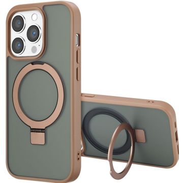 Accezz Ring Stand Backcover met MagSafe iPhone 14 Pro Max - Brown