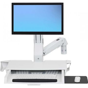 Ergotron StyleView Sit‑Stand Combo Arm with Worksurface - Wand‑werkstation‑bevestiging