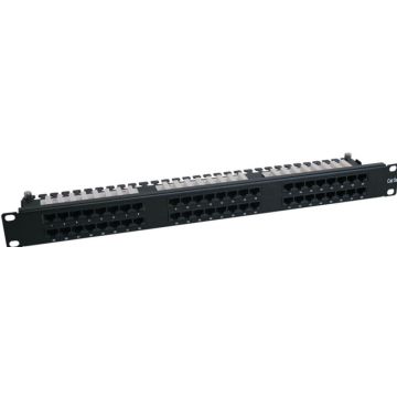 Eaton Tripp Lite Series 48-Port Cat6 Cat5 Patch Panel High Density 110 Punch down Rackmount 1URM TAA - Patchpaneel