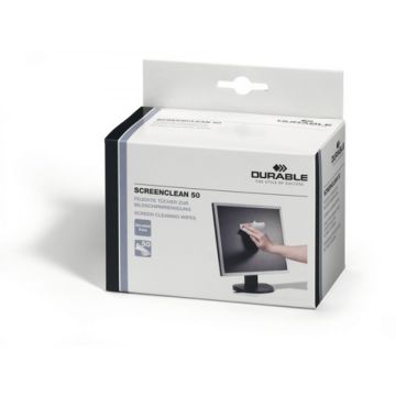 DURABLE SCREENCLEAN 50 reinigingstÃ¼cher 50 stuks
