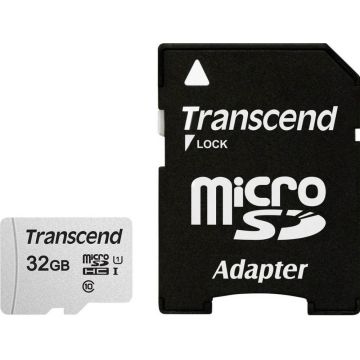 Transcend 300S - Flashgeheugenkaart (adapter inbegrepen)