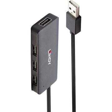 Lindy USB 2.0 Hub 4 Port zonder voeding