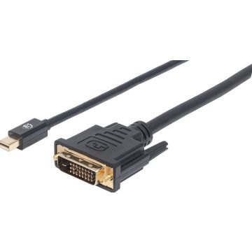 Manhattan Mini-DisplayPort 1,2a -> DVI-D(24+1)-Steck. 1,8m