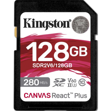 Kingston Canvas React Plus V60 128GB - Flashgeheugenkaart