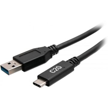 C2G 6in USB-C to USB-A SuperSpeed USB 5Gbps Cable MM - USB-kabel