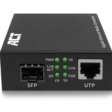 GBIT SFP MEDIA CONVERTER. 1 stk