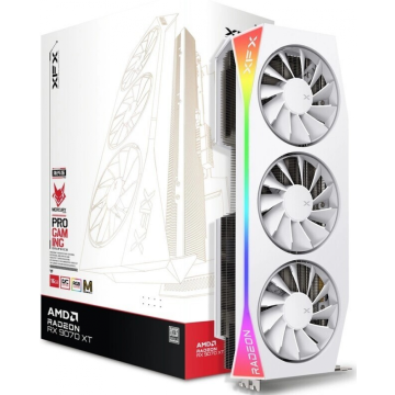 XFX Mercury AMD Radeon RX 9070 XT OC White Magnetic Air Edition - Videokaart
