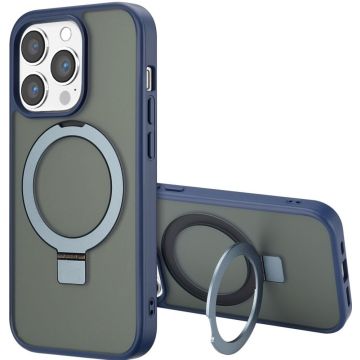 Accezz Ring Stand Backcover met MagSafe iPhone 14 Pro Max - Blue