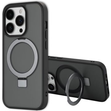 Accezz Ring Stand Backcover met MagSafe iPhone 14 Pro - Zwart
