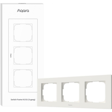Aqara Switch Frame H2 EU 3-gang (White) - Slimme lichtschakelaar accessoires