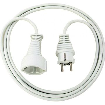 Extension Socket 1-Way 2.00 m White - Protective Contact