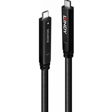LINDY USB 3.2 Gen 2 & DP 1.4 Type C Hybridkabel 10m