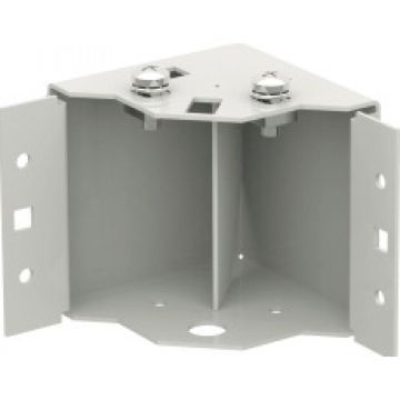 EFB 4 socketecken, fix, H=100 mm RAL7035, voor Behuizingserie P