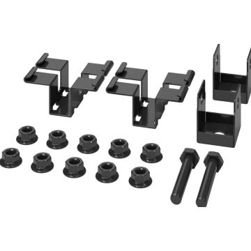 ROD MOUNTING BRACKETS X2 BLACK