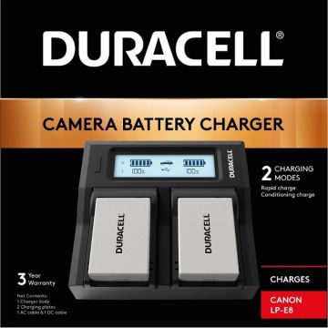 Duracell LED Dual DSLR Battery Charger