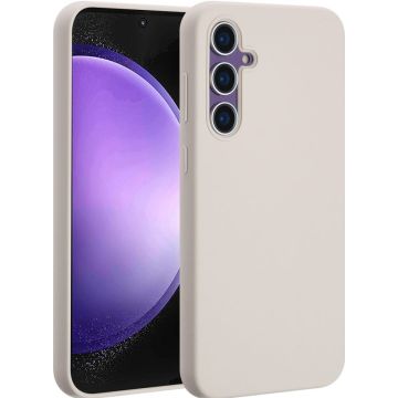 Accezz Liquid Silicone Backcover met MagSafe Samsung Galaxy S23 FE - Stone
