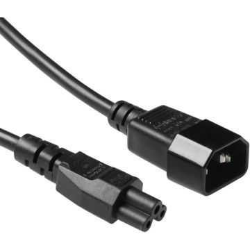 POWERCORD C14 - C5 BK 0.25M. 1 stk