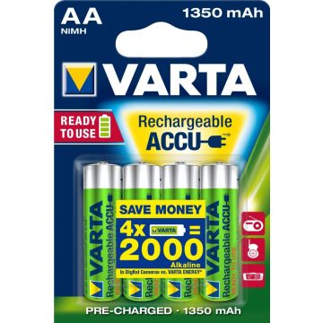 Varta accu RECHARGE Power AA HR6 1350mAh 4St.