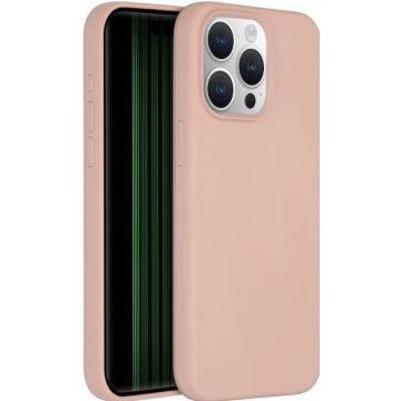 Accezz Liquid Silicone Backcover iPhone 15 Pro Max - Roze