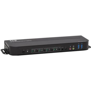 Eaton Tripp Lite series HDMI USB KVM Switch 4-Port 4K 60Hz HDR HDCP 2.2 IR USB Sharing - KVM  audio  USB switch