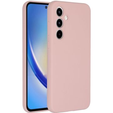Accezz Liquid Silicone Backcover Samsung Galaxy A35 - Roze