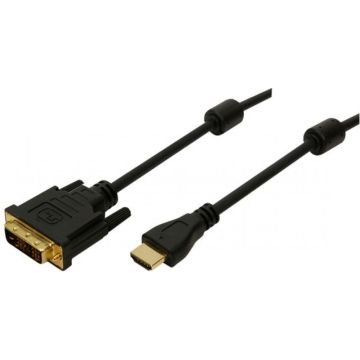 HDMI-DVI-Kabel LogiLink HDMI -> DVI Bu/St 5.00m
