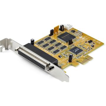 StarTech.com 8-Port PCI Express RS232 Serial Adapter Card, PCIe RS232 Serial Card, 16C1050 UART, Multiport Serial DB9 ControllerExpansion Card, 15kV ESD Protection, Windows & Linux - Up to 921.6 Kbps Baud
