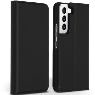 Accezz Premium Leather Slim Bookcase Samsung Galaxy S22 Plus - Zwart