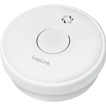 LogiLink rookmelder austauschbare 9V batterij weiß