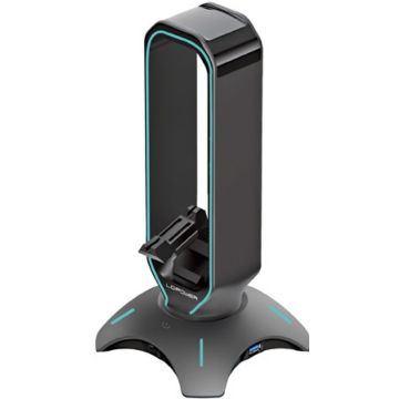 Zub LC-Power KopfhÃ¶rerhalter RGB 2xUSB3.0 HUB