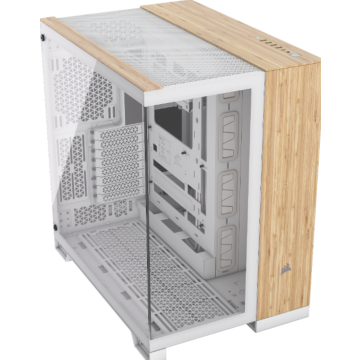 Corsair 6500X Wit, Bamboe - Midtowermodel