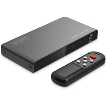 DIGITUS HDMI Switch, 3x1 8K/60Hz HDR, HDCP 2.3