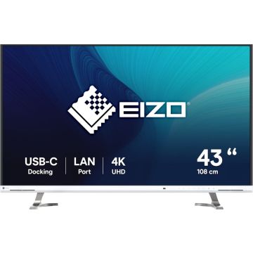 EIZO 108cm (42,5") EV4340X-WT 16:09 4K 2xHDMI+DP+USB-C IPS
