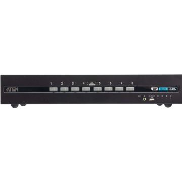 8-Port USB - 4K DisplayPort Dual Display Secure KVM Switch with