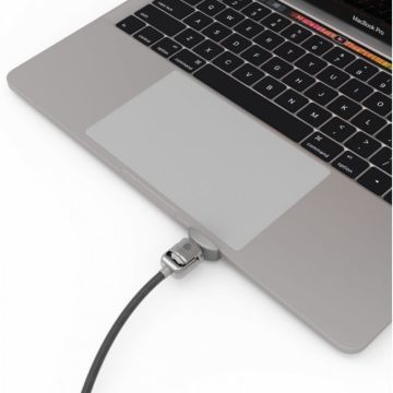 Compulocks Ledge Lock Adaptor for MacBook Pro 13" M1 & M2 with Combination Cable Lock Silve - Beveiligingsadapter slotsleuf