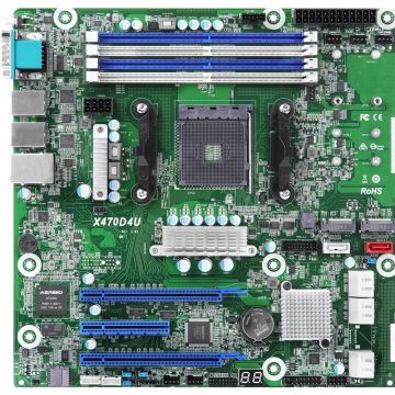 ASROCK Rack X470D4U - Moederbord