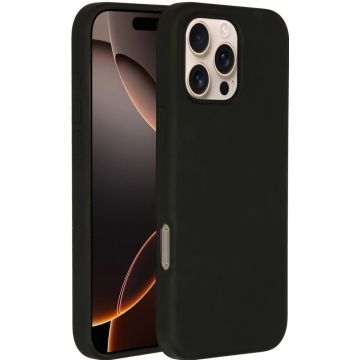 Accezz Liquid Silicone Backcover met MagSafe iPhone 16 Pro Max - Zwart