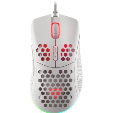 Genesis kabelgeb. Gaming muis KRYPTON 555 RGB weiß