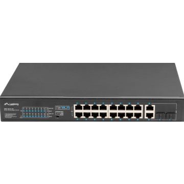 Lanberg Switch 16X 100MB DSP+/2X 1GB/1X SFP Unmanaged Rack 1
