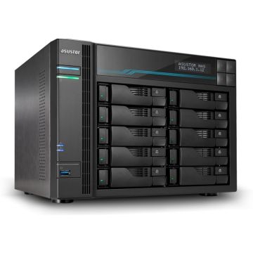 NAS ASUSTOR AS7110T 0/10HDD/SSD (2.5/3.5 SATA III) 10-bay,Intel Xeon Quad, 8GB ECC D4, 10GBit/2,5GBit