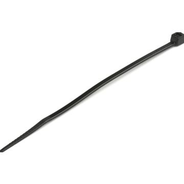 StarTech.com 10cm(4") Cable Ties, 2mm(116") wide, 22mm(78") Bundle Diameter, 8kg(18lb) Tensile Strength, Nylon Self Locking Zip Ties with Curved Tip, 94V-2UL Listed, 1000 Pack, Black - Nylon 66 Plastic