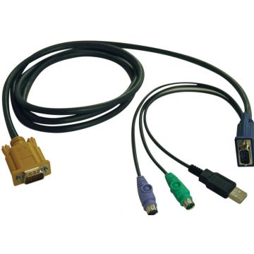 Tripp Lite 15ft USB  PS2 Cable Kit for KVM Switches B020-U08  U16 & B022-U16 15' - Toetsenbord  video  muis (TVM) kabel