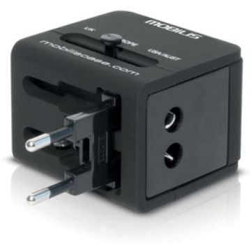 Worldwide Travel Adaptor 2 USB (100-240V - 2x05A) Compatible 155 countries