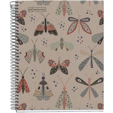 MAUL ECO Design NB1 ECOBUTTERFLY Recy. A5 SQU 80G farbig (pallet zending)