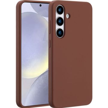 Accezz Liquid Silicone Backcover met MagSafe Samsung Galaxy S25 Plus - New Tea Brown