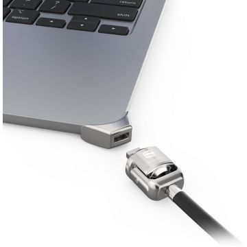 Compulocks Ledge Lock Adapter for MacBook Air 15" M2-M4 with Keyed Cable Lock Silver - Beveiligingskit voor systeem