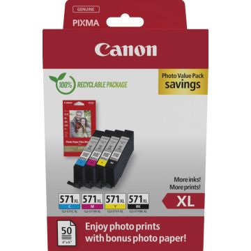 Canon CLI-571 XL CMYBK Photo Value Pack - 4